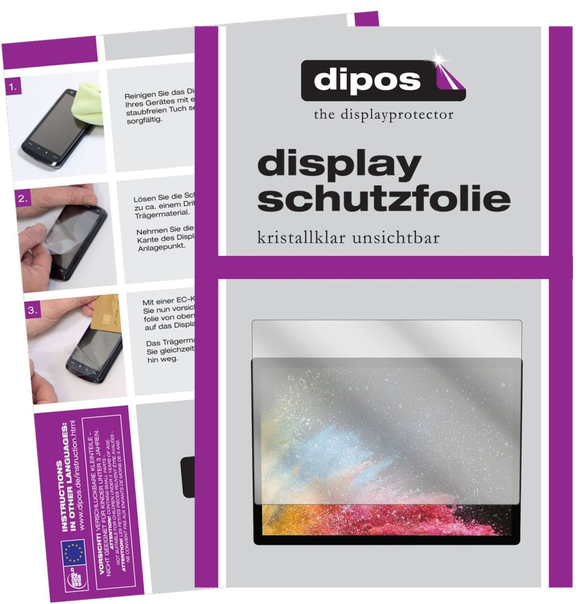 1x Schutzfolie klar für Microsoft Surface Book 2 D (2)
