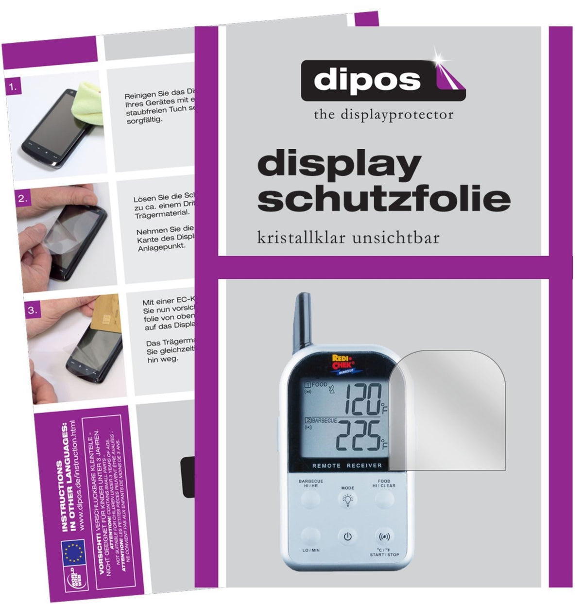 6x Schutzfolie klar für Maverick ET 732 Display-Sc (1)