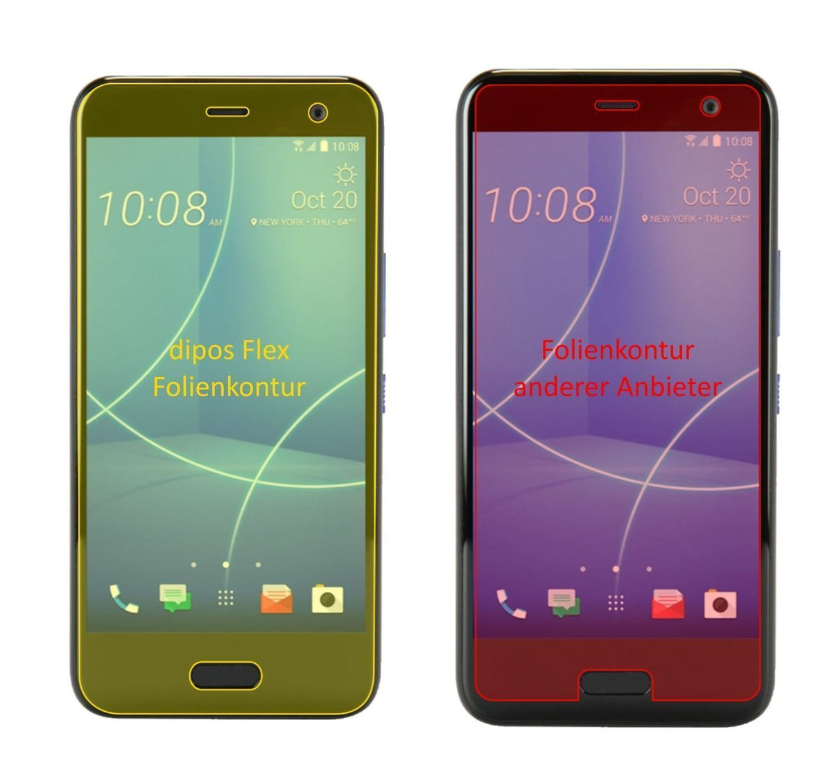 3x 3D Full Cover Schutzfolie für HTC U11 Life (2)