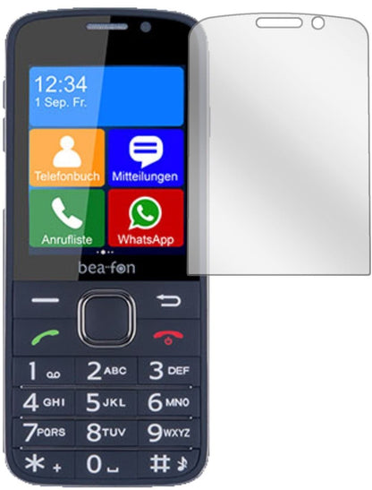 2x Schutzfolie klar für bea-fon SL820 Display-Schu (2)