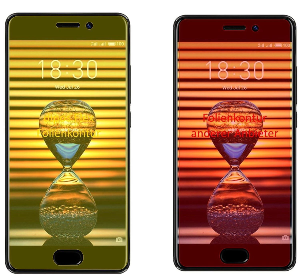 3x 3D Full Cover Schutzfolie für Meizu Pro 7 Plus (2)