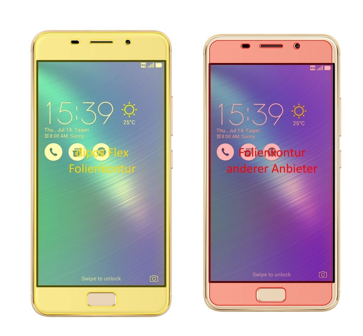 3x 3D Full Cover Schutzfolie für Asus Zenfone 3S M (2)