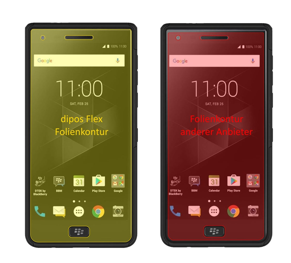 3x 3D Full Cover Schutzfolie für Blackberry Motion (2)
