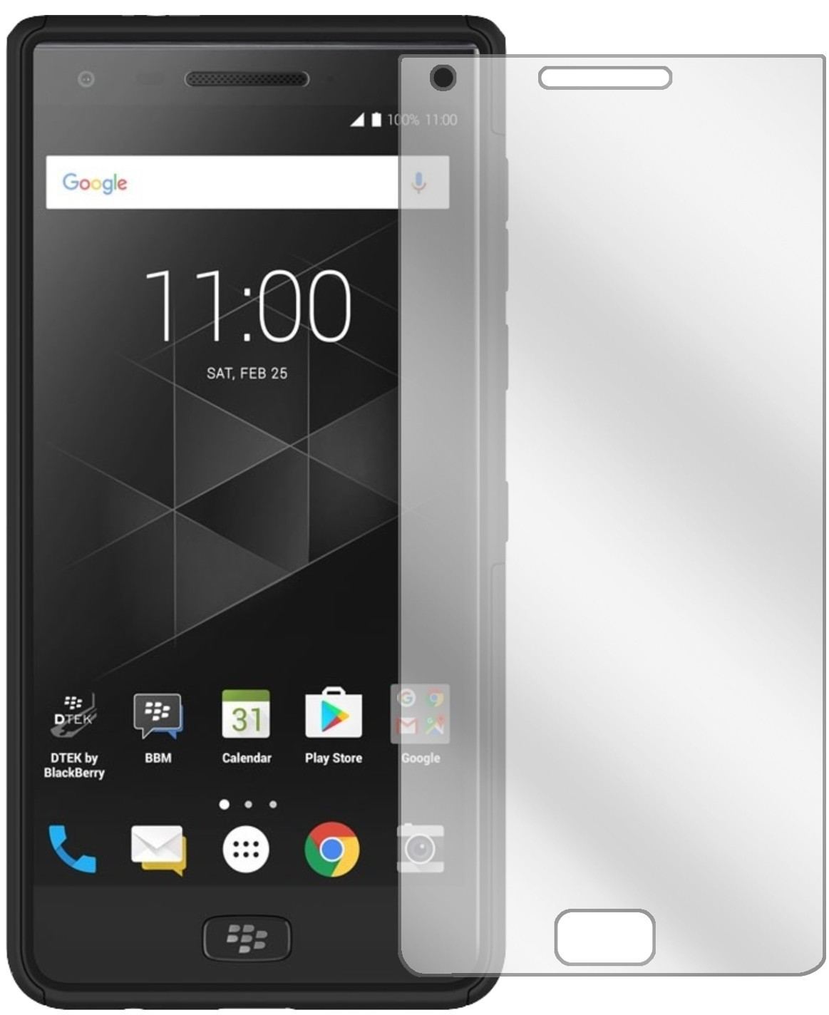 6x Schutzfolie klar für Blackberry Motion Display- (2)