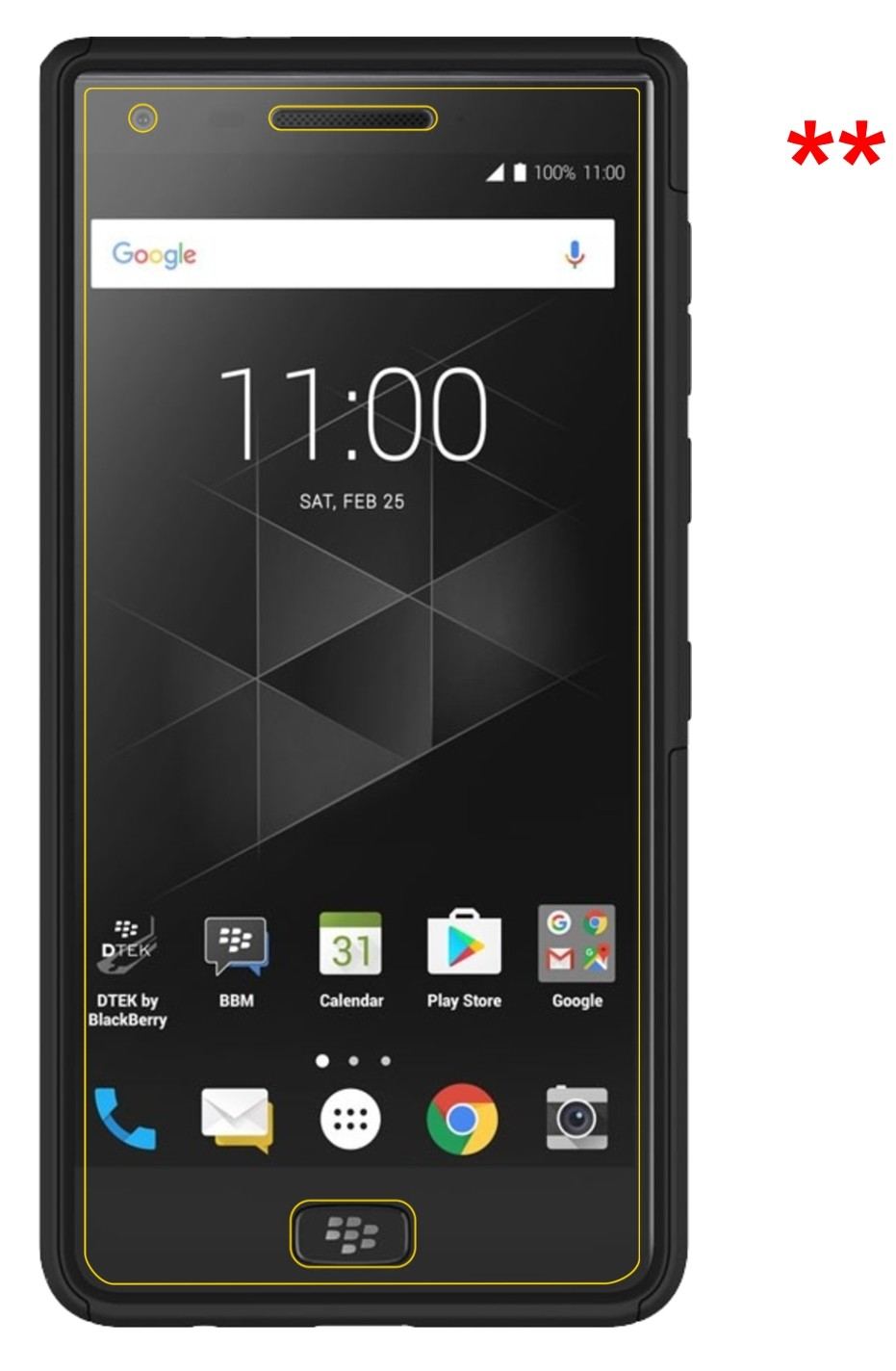 6x Schutzfolie klar für Blackberry Motion Display- (5)