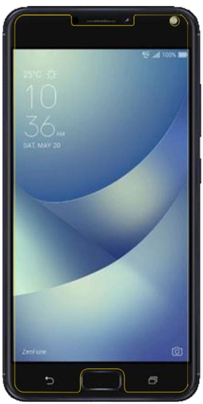 6x Schutzfolie klar für Asus Zenfone 4 ZE554KL Dis (5)