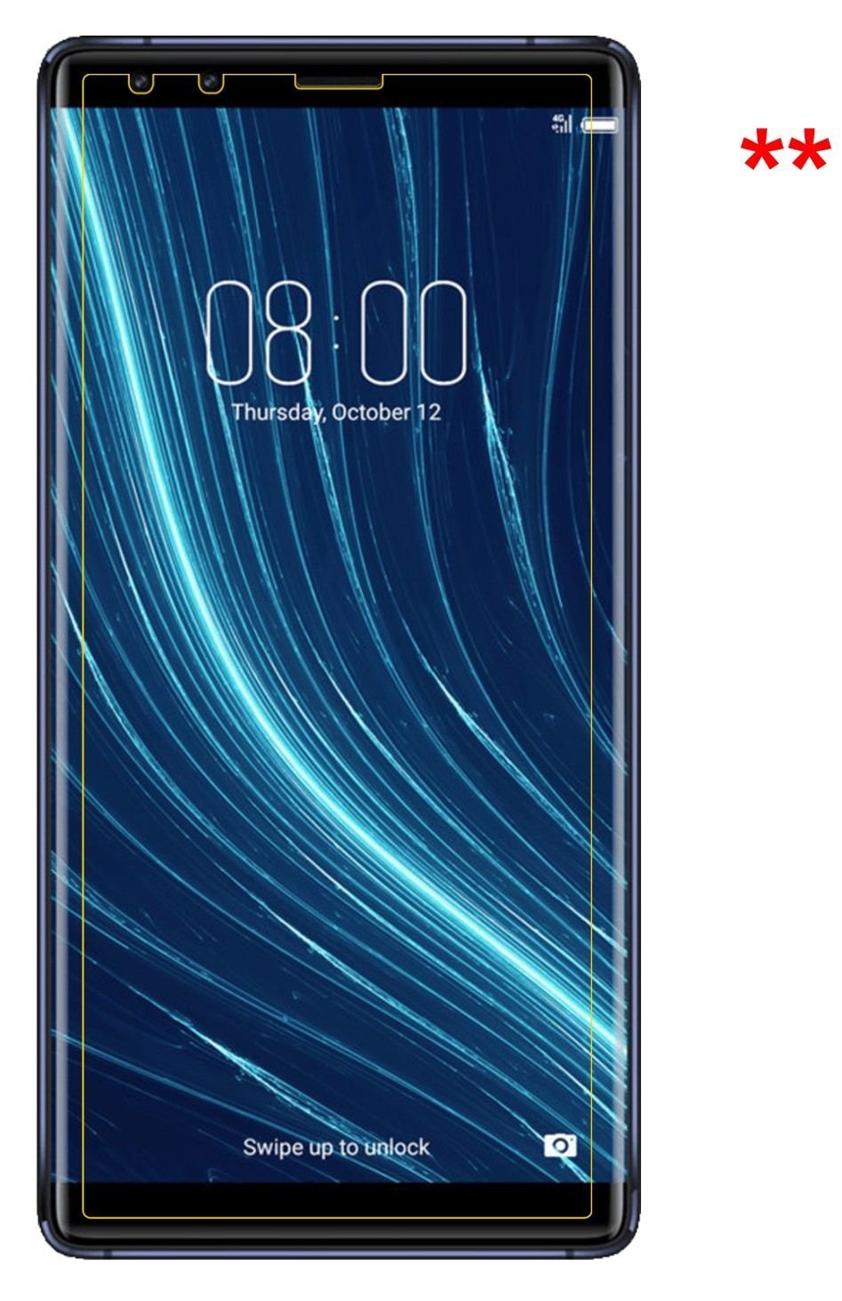 Blickschutzfolie für Archos Diamond Omega matt Sch (5)