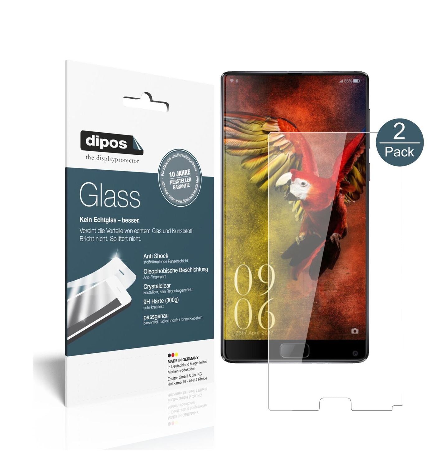 1x 9H Schutzfolie für Elephone S8 Panzerfolie (2)