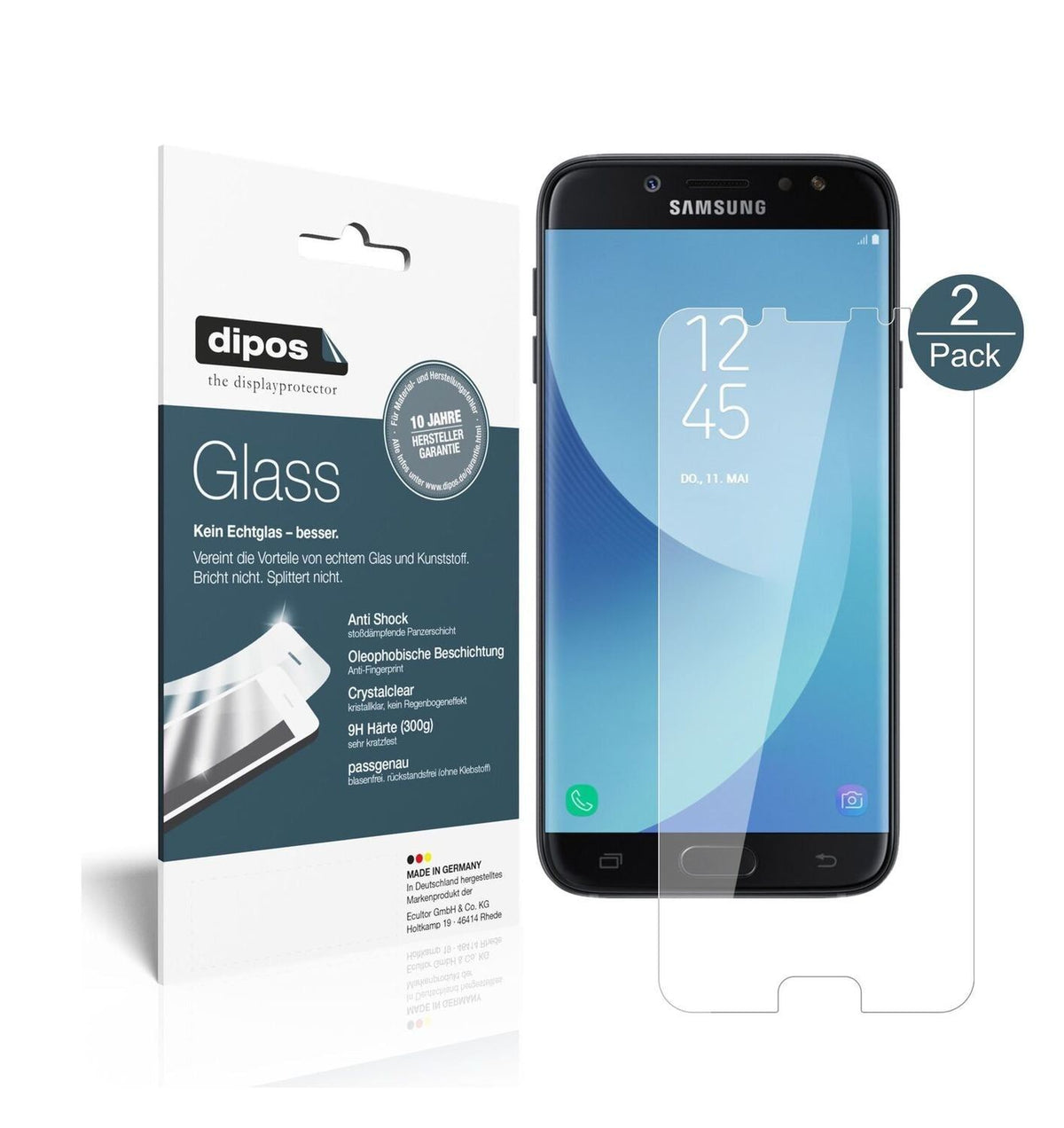 1x 9H Schutzfolie für Samsung Galaxy J7 2017 Panze (2)