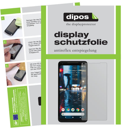 2x Schutzfolie matt für Google Pixel 2 XL Display- (1)
