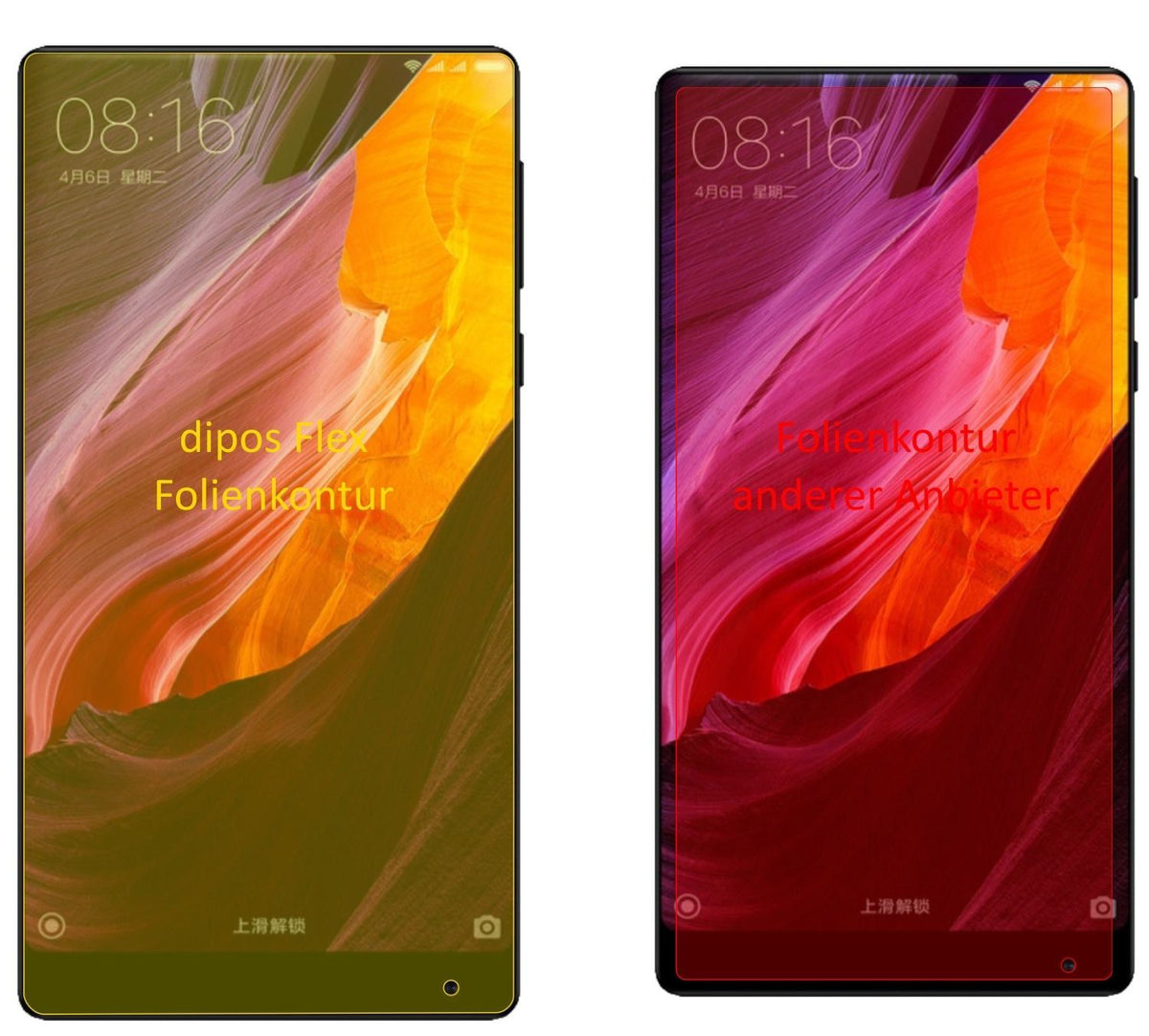 3x 3D Full Cover Schutzfolie für Xiaomi Mi MIX 2 (2)