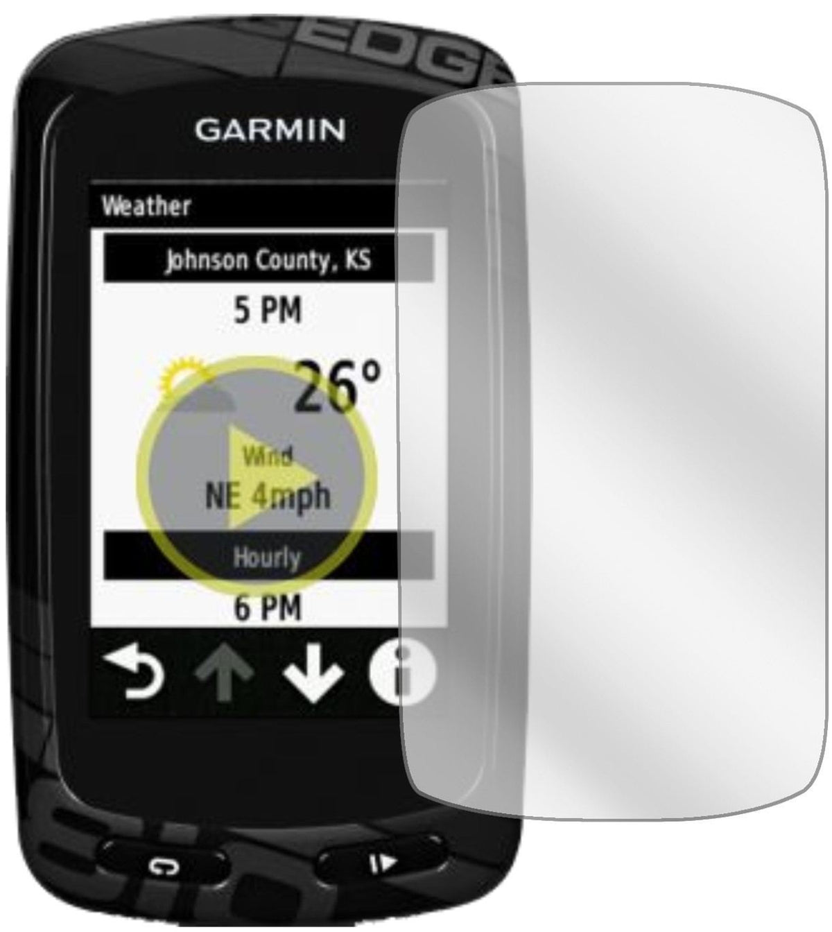 3x Schutzfolie klar für Garmin Edge Touring Plus D (2)