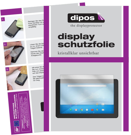 2x Schutzfolie klar für Format 10.1 Zoll Wide 223  (1)