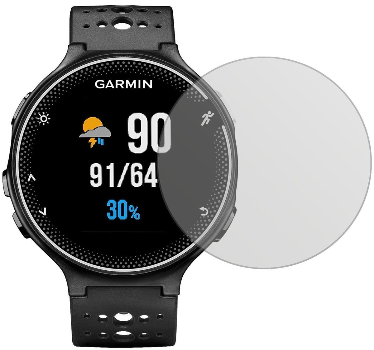 6x Schutzfolie matt für Garmin Forerunner 230 Disp (2)