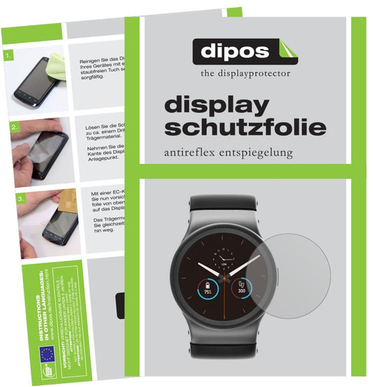 6x Schutzfolie matt für Uhr 48 mm Durchmesser Disp (1)