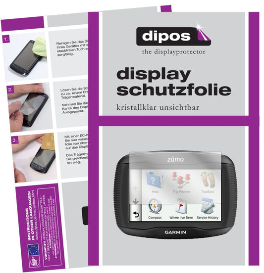 3x Schutzfolie klar für Garmin zumo 340 LM Display (1)