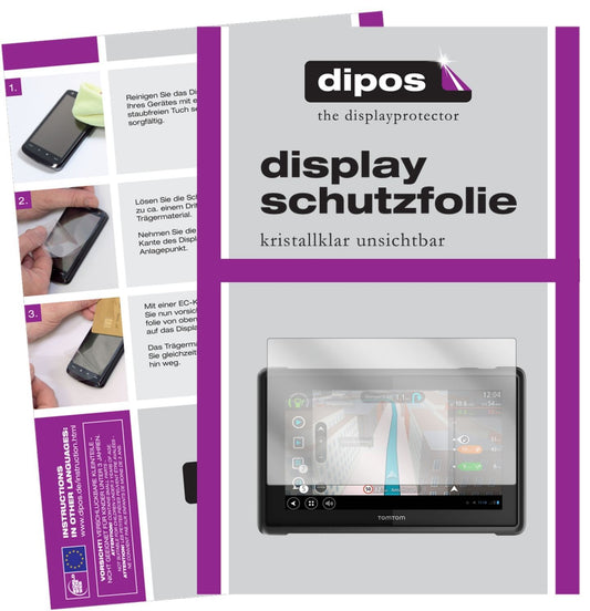 3x Schutzfolie klar für TomTom Pro 8275 Truck Disp (1)