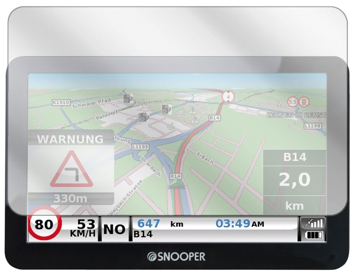 3x Schutzfolie klar für Snooper Truckmate C8500 Di (2)