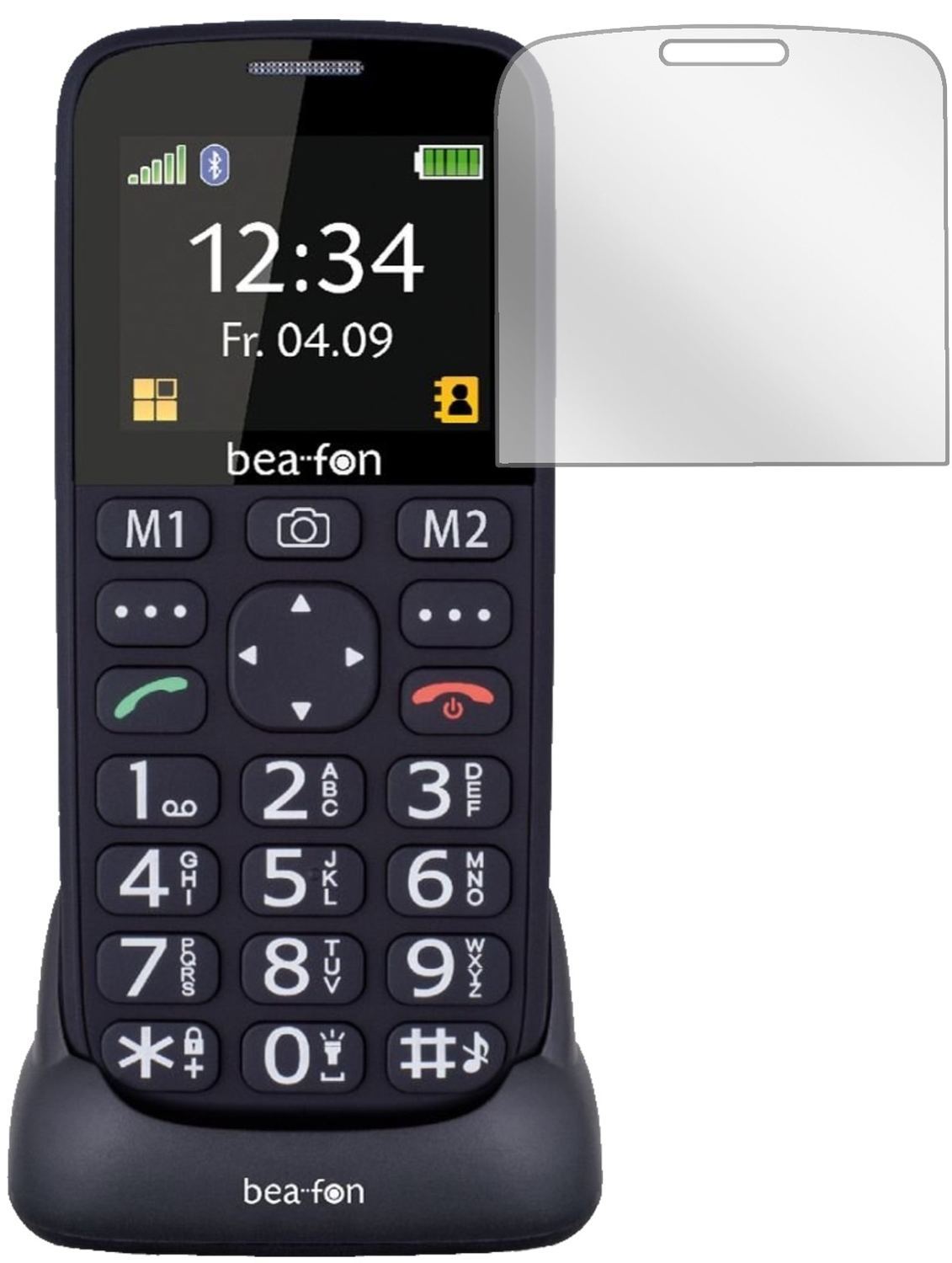 6x Schutzfolie klar für bea-fon SL240 Display-Schu (2)