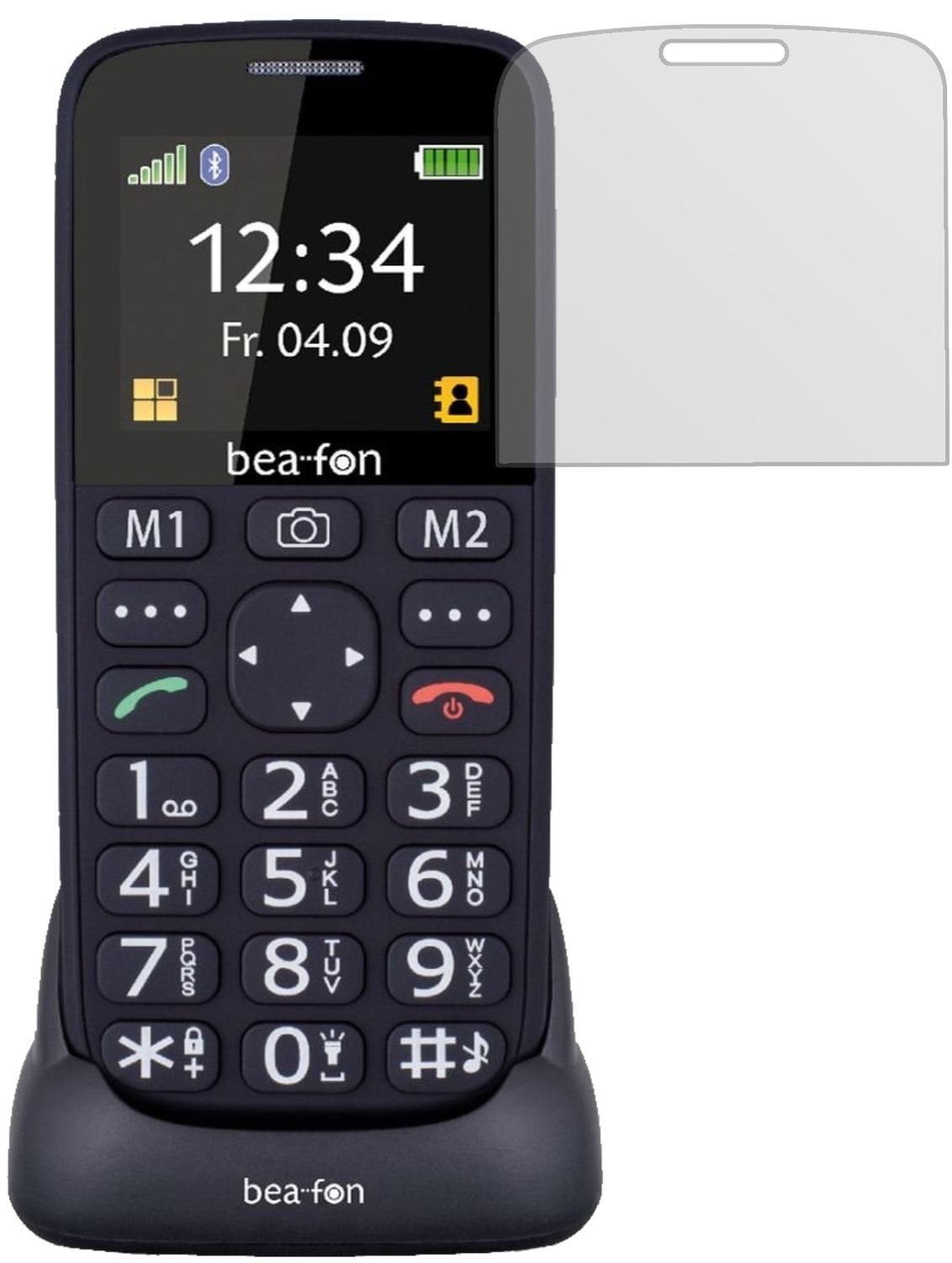 2x Schutzfolie matt für bea-fon SL240 Display-Schu (2)