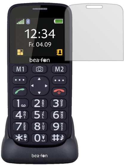 2x Schutzfolie matt für bea-fon SL240 Display-Schu (2)