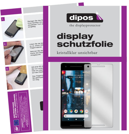 2x Schutzfolie klar für Google Pixel 2 Display-Sch (1)