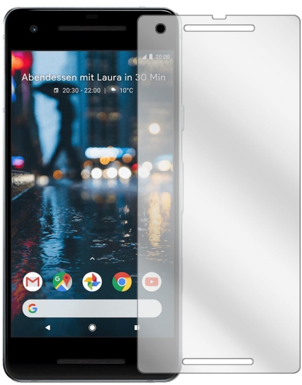 2x Schutzfolie klar für Google Pixel 2 Display-Sch (2)