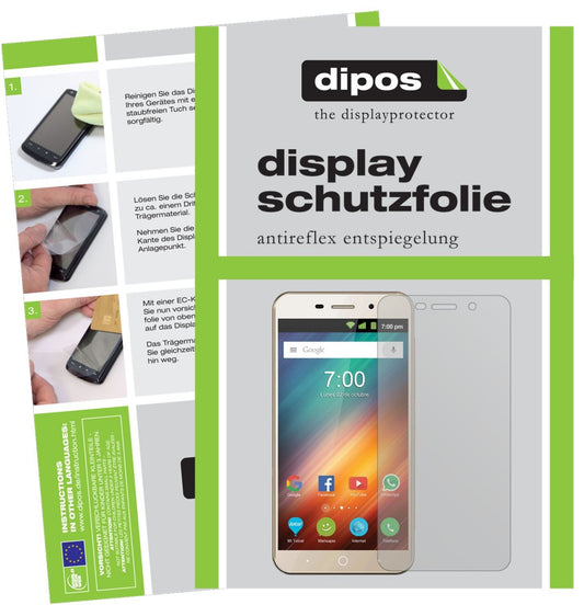 2x Schutzfolie matt für ZTE Blade A602 Display-Sch (1)