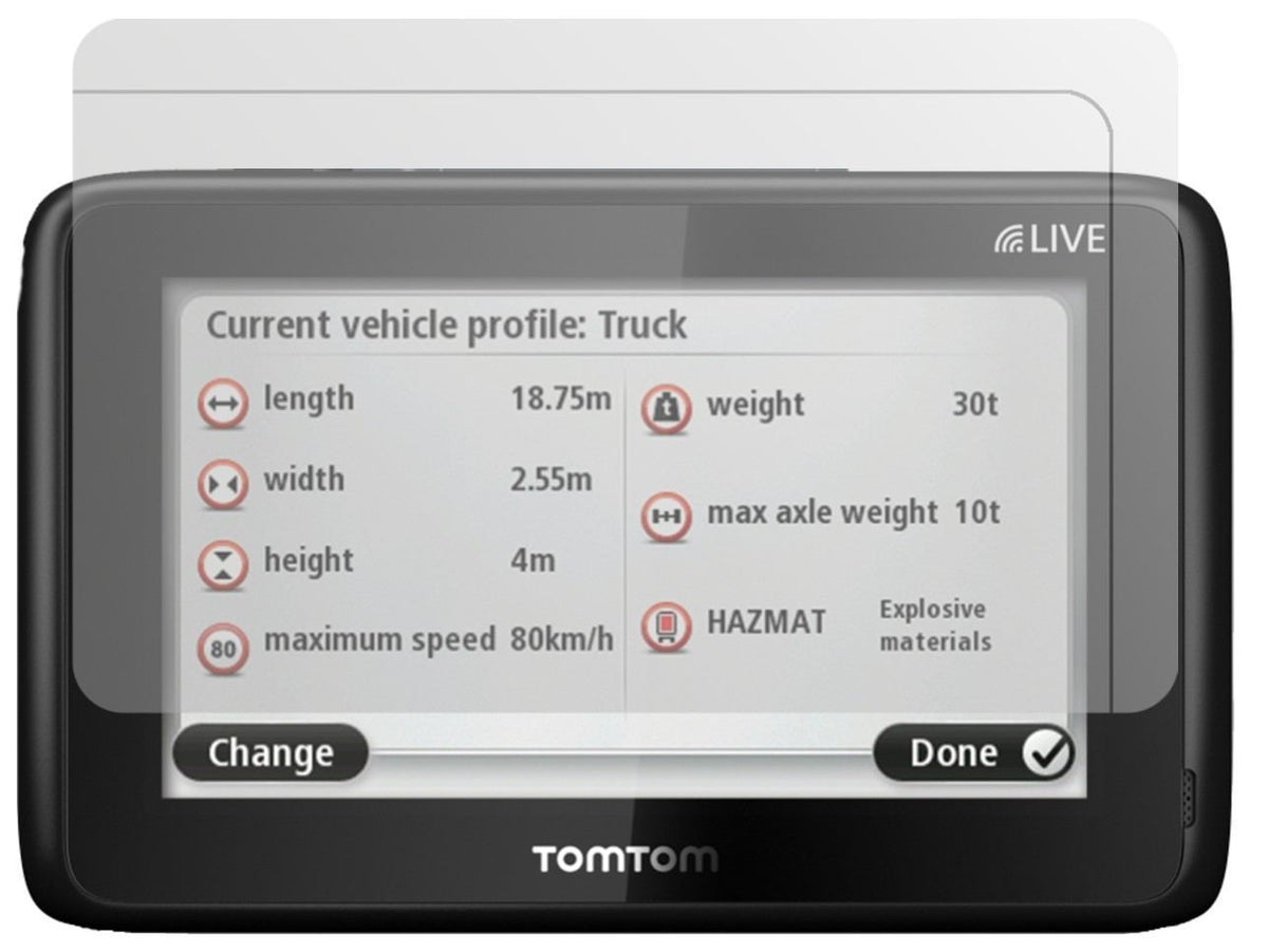 3x Schutzfolie matt für TomTom Pro 5150 Truck Live (2)