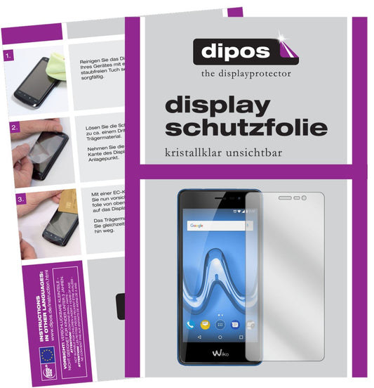 2x Schutzfolie klar für Wiko Tommy 2 Plus Display- (1)