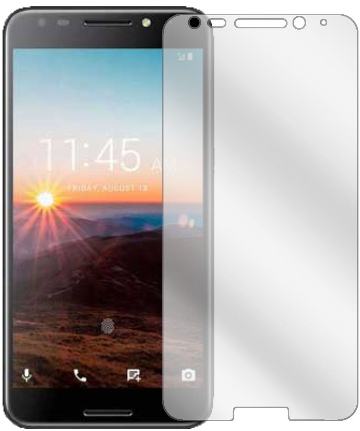 2x Schutzfolie klar für Alcatel   A7 Display-Schut (2)