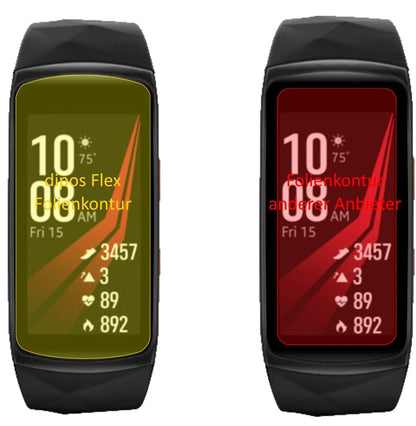 3x 3D Full Cover Schutzfolie für Samsung Gear Fit  (2)