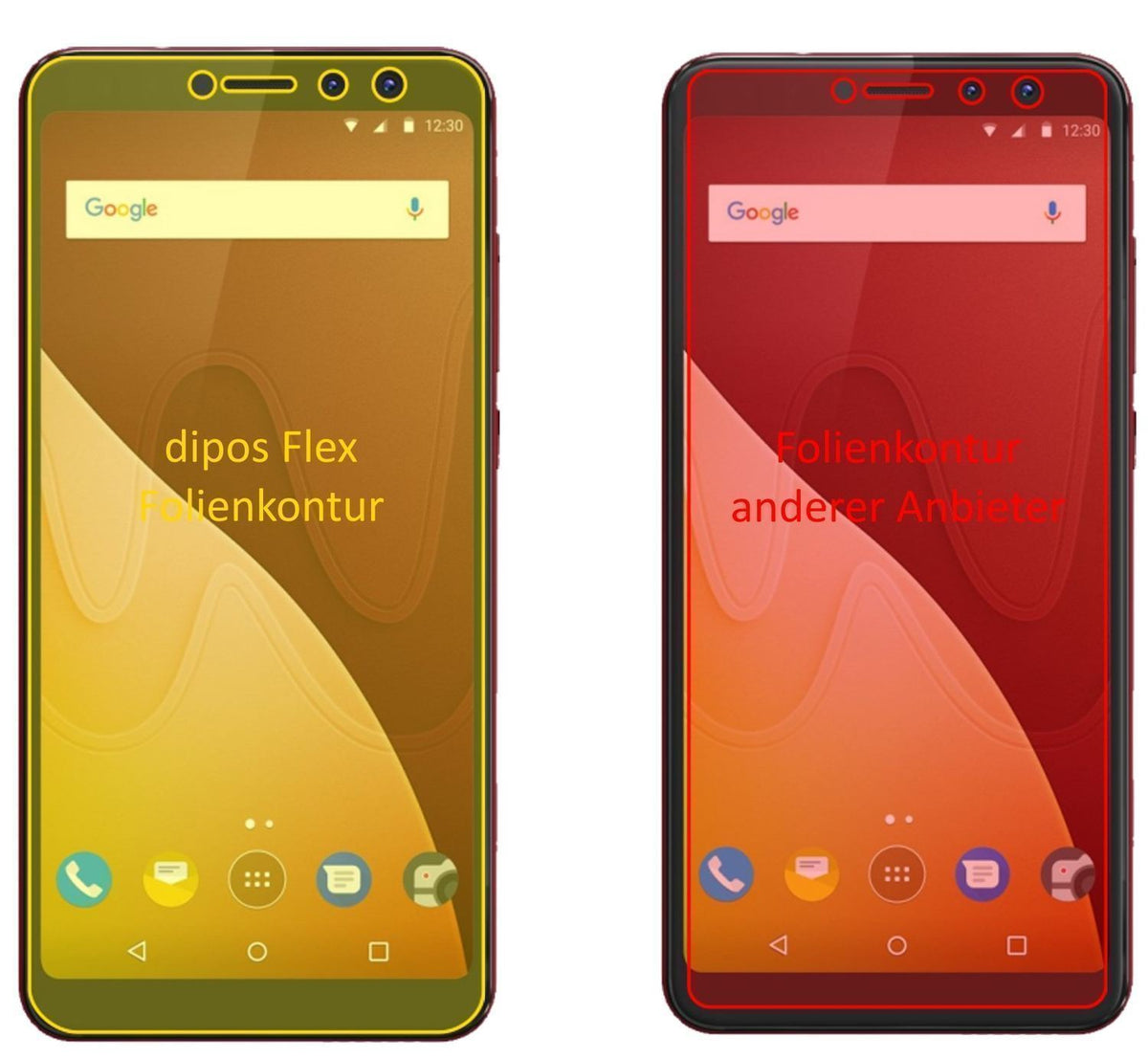 3x 3D Full Cover Schutzfolie für Wiko View Prime (2)