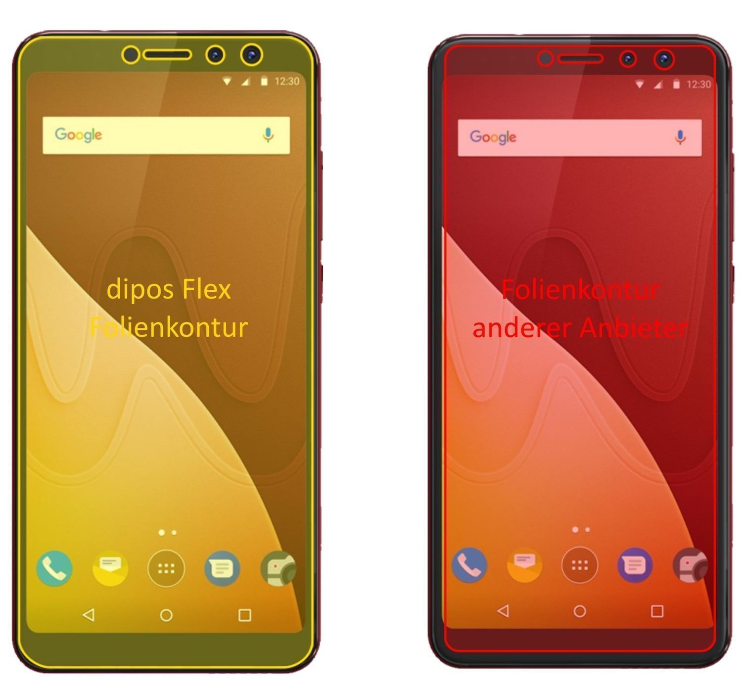 3x 3D Full Cover Schutzfolie für Wiko View Prime (2)