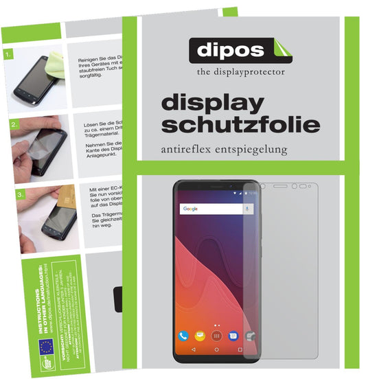 2x Schutzfolie matt für Wiko View Display-Schutzfo (1)