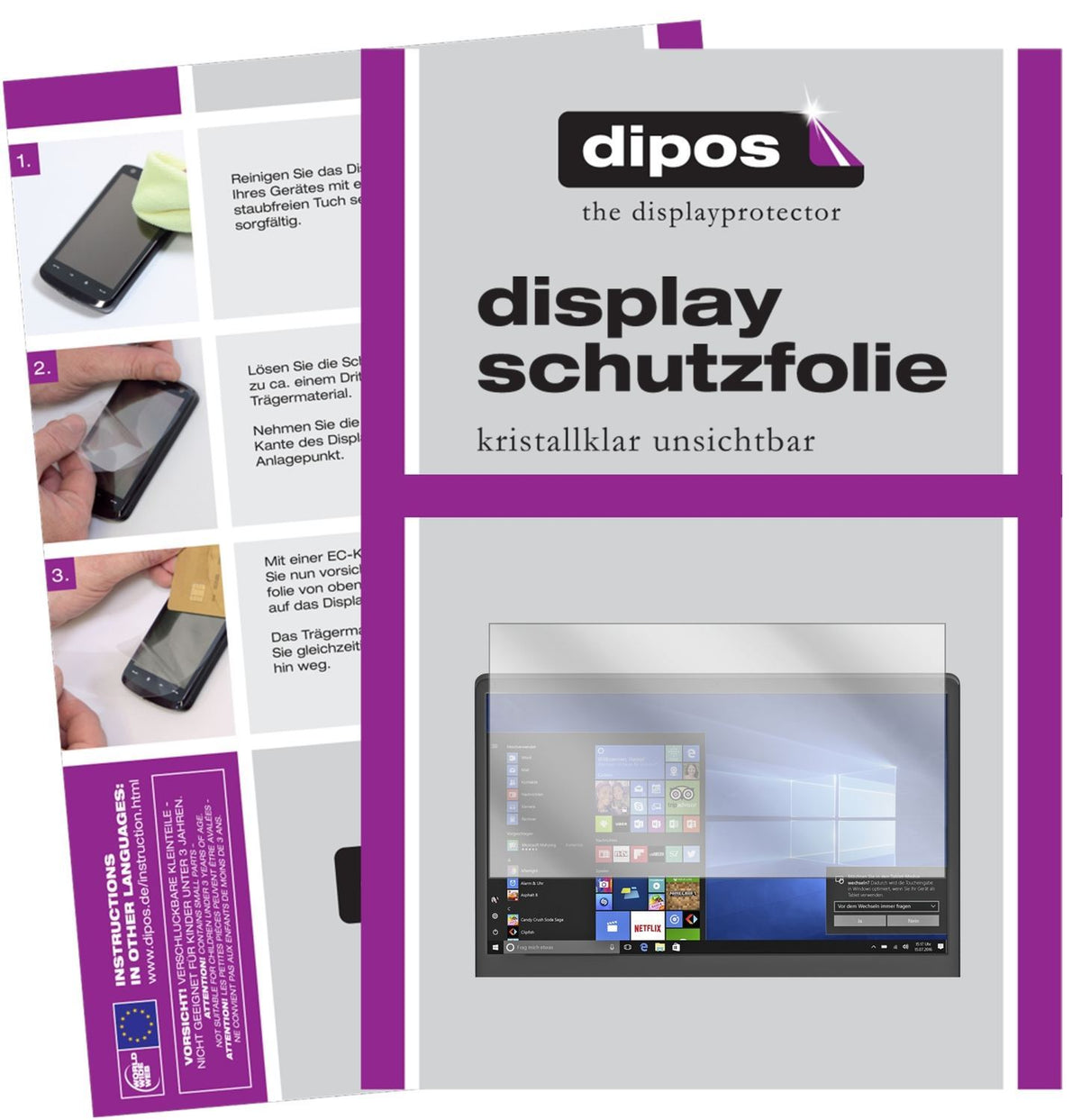 2x Schutzfolie klar für Odys Trendbook NEXT Displa (1)