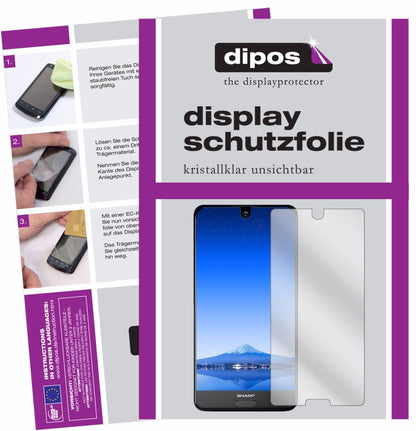 2x Schutzfolie klar für Sharp Aquos S2 Display-Sch (1)
