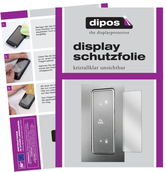 2x Schutzfolie klar für Bauknecht KGN 2043 A3+ IN  (1)