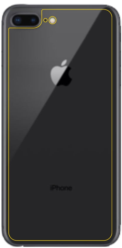 2x Schutzfolie matt für Apple iPhone 8 Plus Rückse (6)