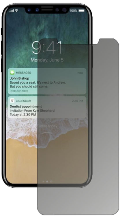 Blickschutzfolie für Apple iPhone X matt Schutzfol (2)