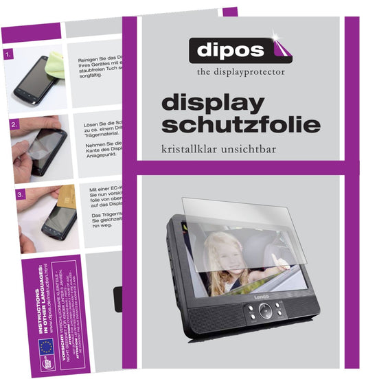 3x Schutzfolie klar für Lenco DVP-939 Display-Schu (1)