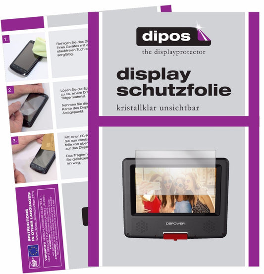 3x Schutzfolie klar für DBPower 7,5 Zoll Tragbarer (1)