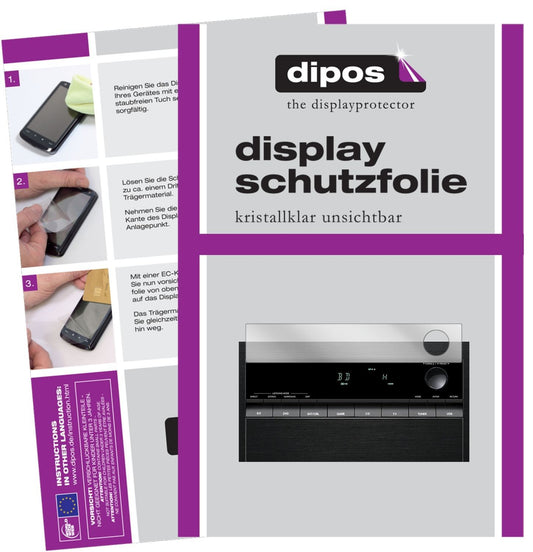 3x Schutzfolie klar für Onkyo TX-SR252 Display-Sch (1)