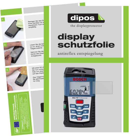 3x Schutzfolie matt für Bosch DLE 70 Professional  (1)