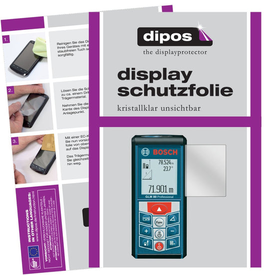 3x Schutzfolie klar für Bosch Professional GLM 80  (1)