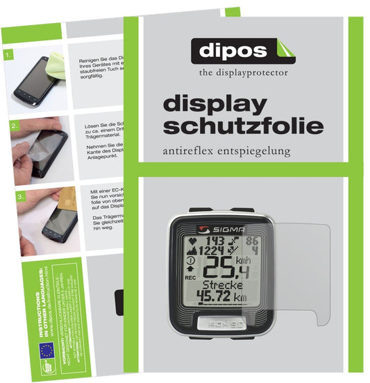 3x Schutzfolie matt für Sigma Rox 9.0 Display-Schu (1)