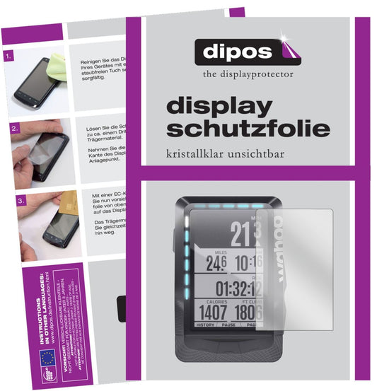 3x Schutzfolie klar für Wahoo Elemnt GPS Display-S (1)