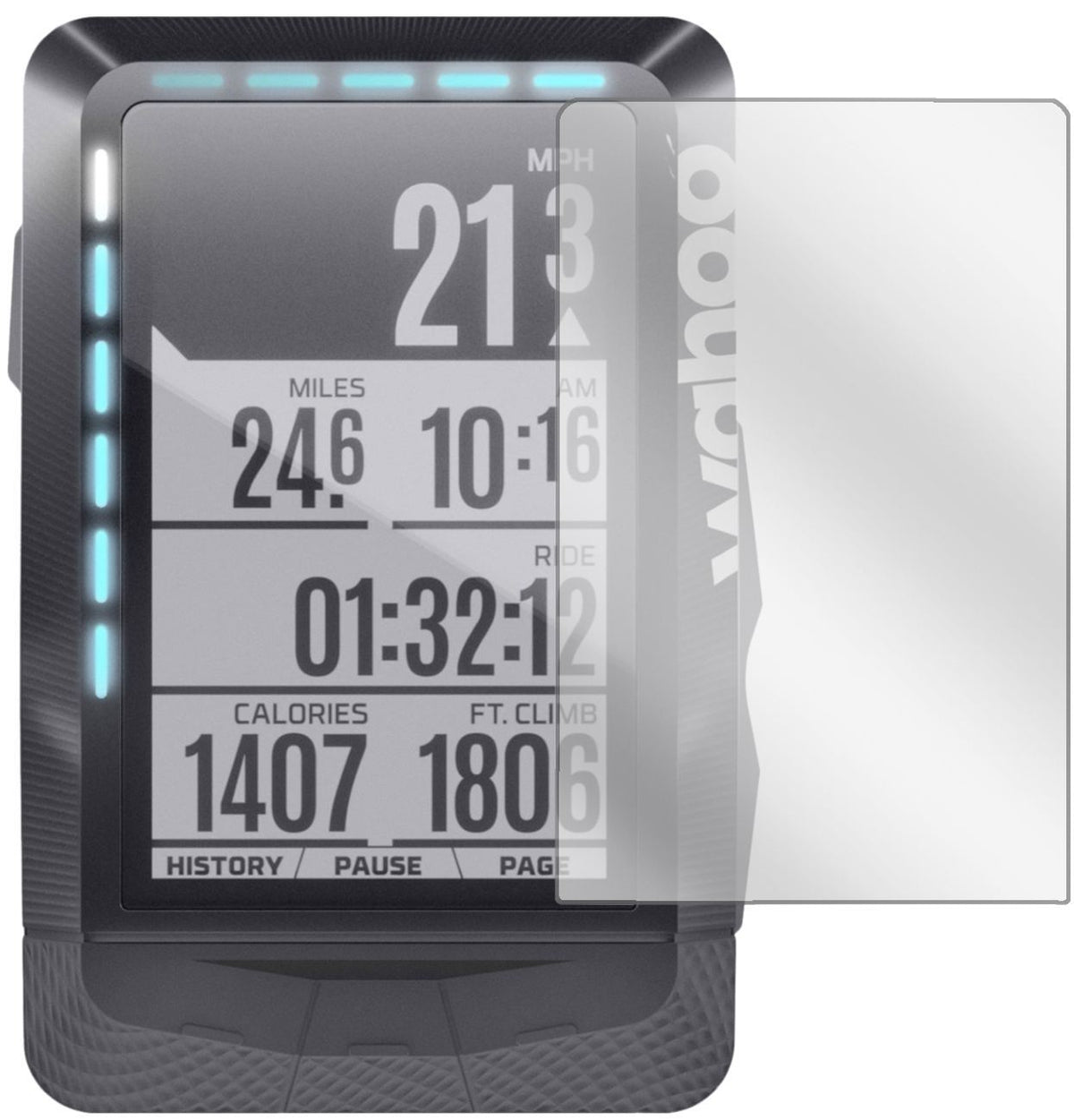 3x Schutzfolie klar für Wahoo Elemnt GPS Display-S (2)