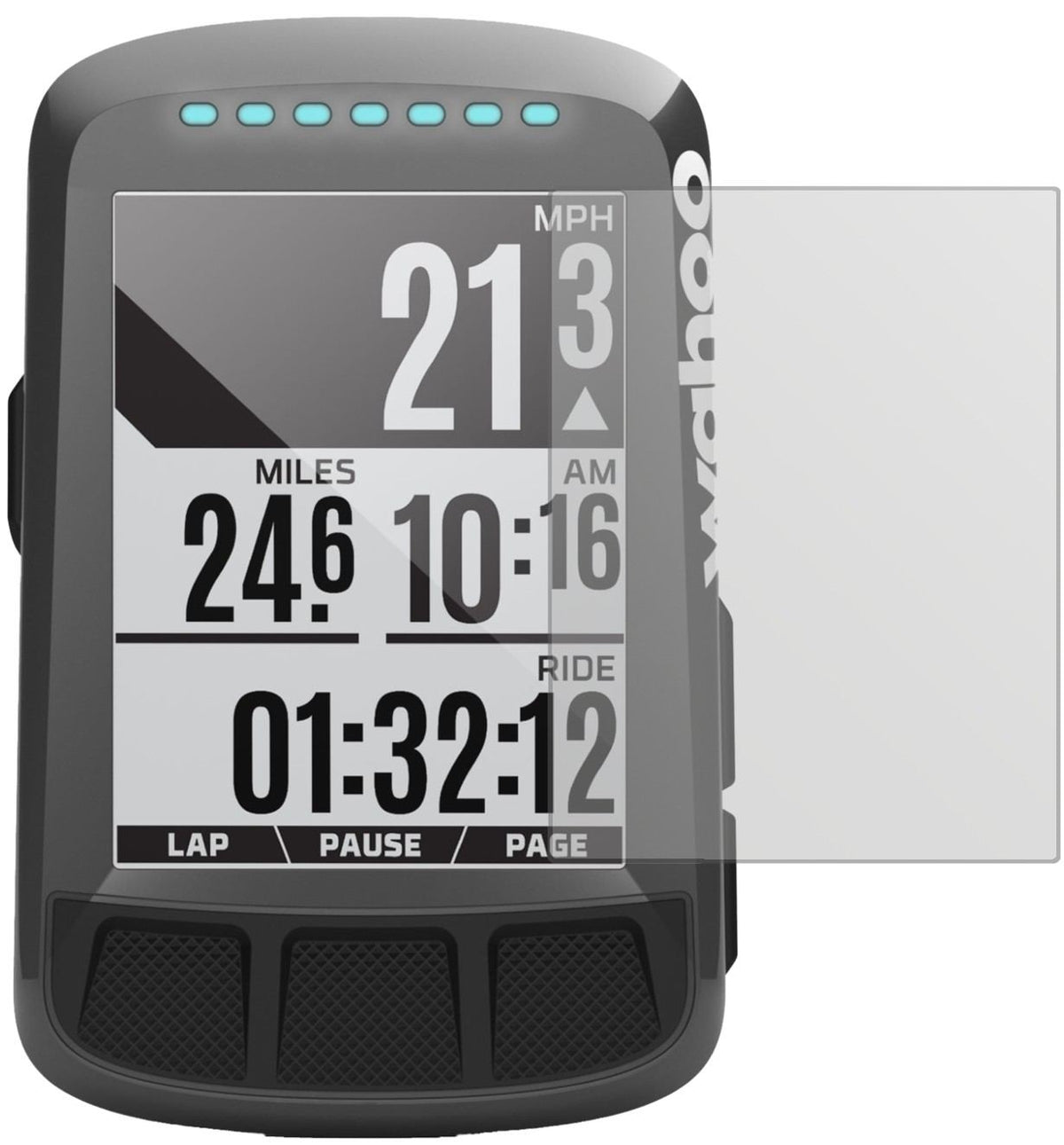 3x Schutzfolie matt für Wahoo Elemnt Bolt GPS Disp (2)