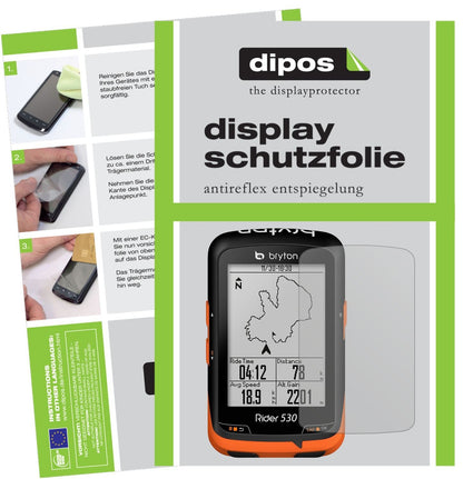 3x Schutzfolie matt für Bryton Rider 530 Display-S (1)